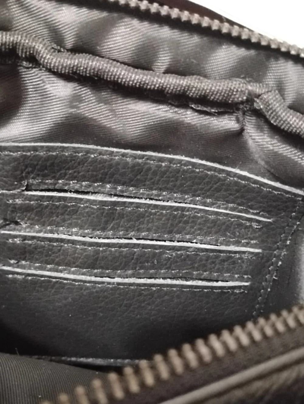 PI UNCLE‎ Black Urban Aesthetic Versatile Leather Wristlet Crossbody Bag